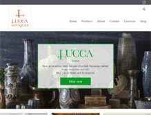 Tablet Screenshot of luccaantiques.com